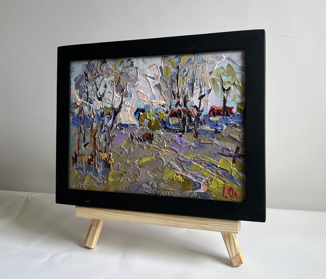 Oil painting Far from the village Alex Kalenyuk - 2