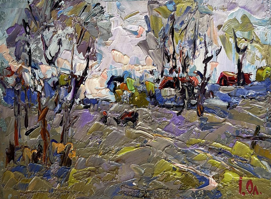 Oil painting Far from the village Alex Kalenyuk - 3