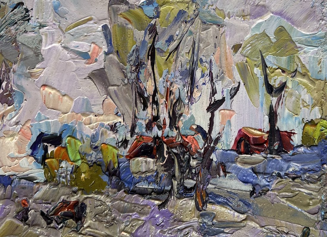 Oil painting Far from the village Alex Kalenyuk - 4
