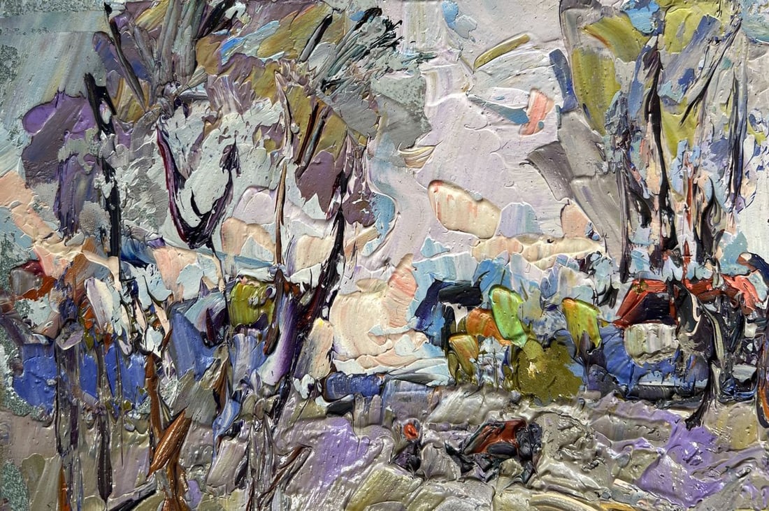 Oil painting Far from the village Alex Kalenyuk - 5