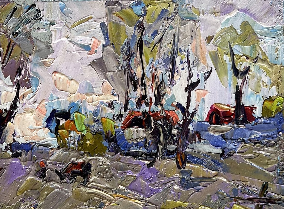 Oil painting Far from the village Alex Kalenyuk - 8