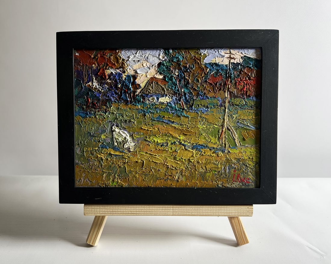 Oil painting Enjoy the silence and nature Oksana Kalenyuk (1 of 10)
