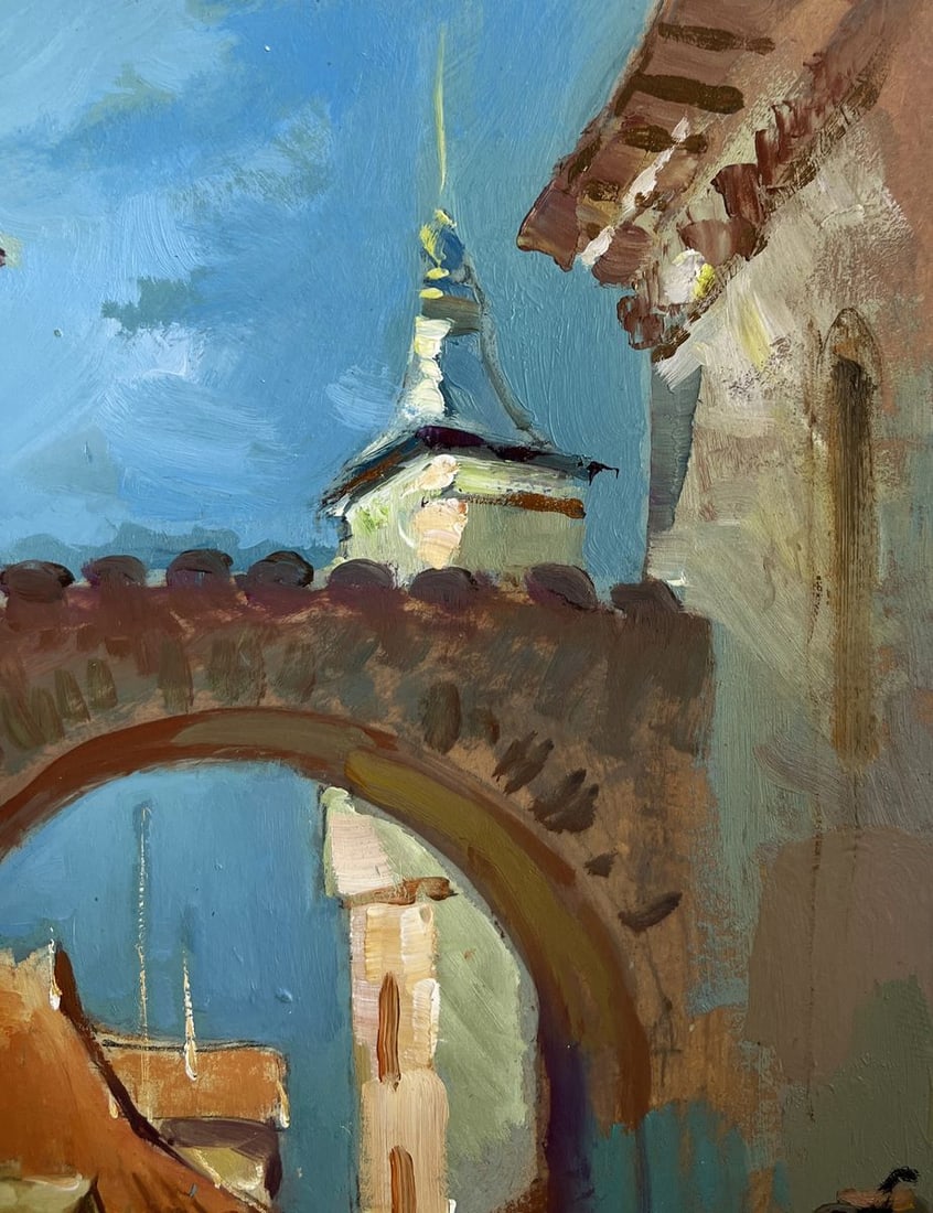 Oil painting Old street of the city Yuriy Suprunchuk - 4