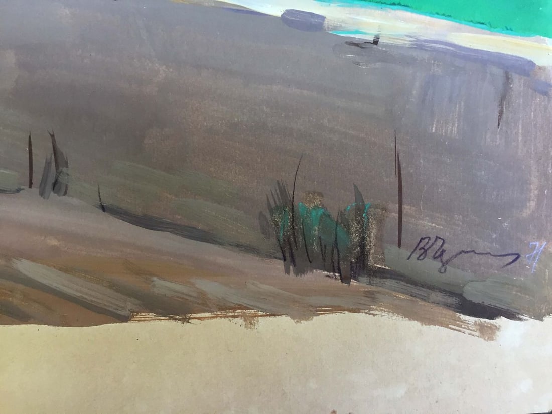 Gouache painting House on the cliff Chernikov Vladimir Mikhailovich - 9