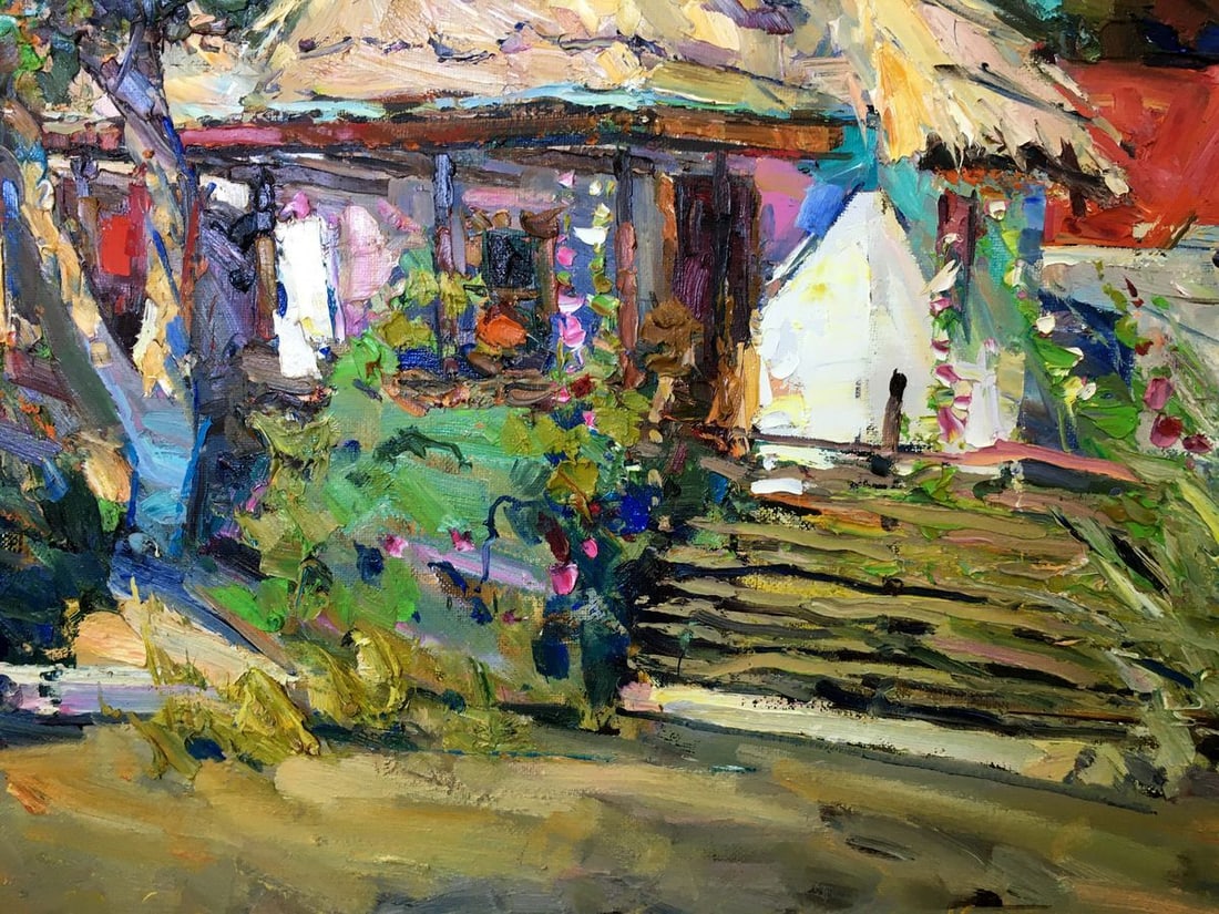 Oil painting Mallows bloom Zaborovsky Leonid Alexandrovich - 5