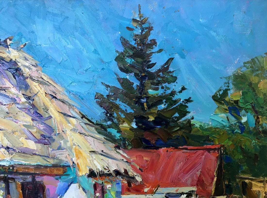 Oil painting Mallows bloom Zaborovsky Leonid Alexandrovich - 6