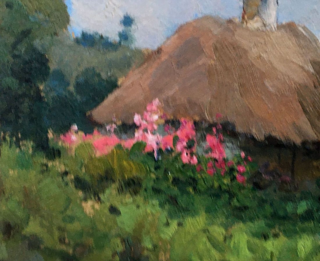 Oil painting Lonely woman's hut Tsyupka Ivan Kirillovich - 5