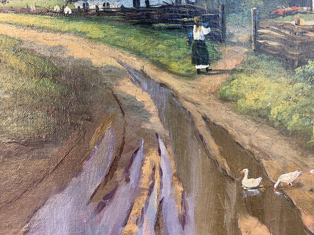 Oil painting Rural routine - 10