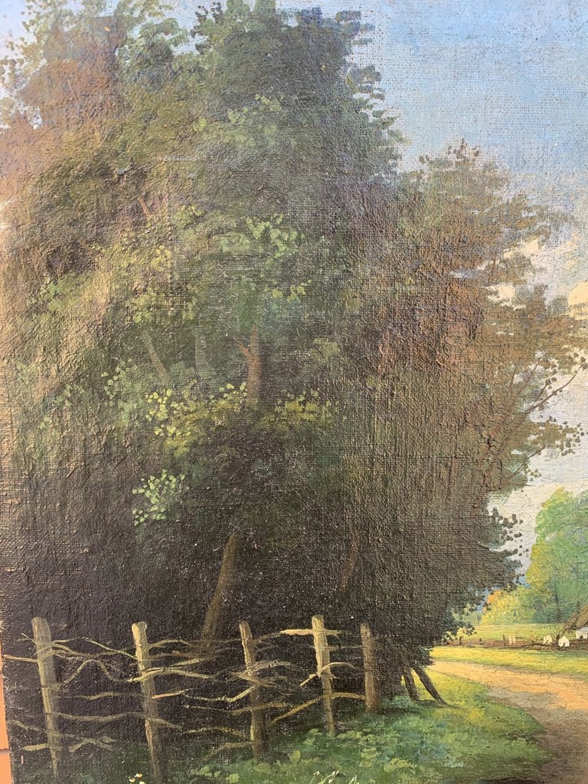 Oil painting Rural routine - 2