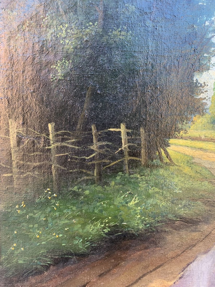 Oil painting Rural routine - 3