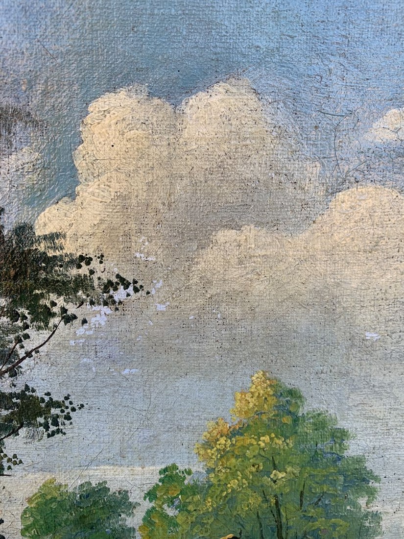 Oil painting Rural routine - 4