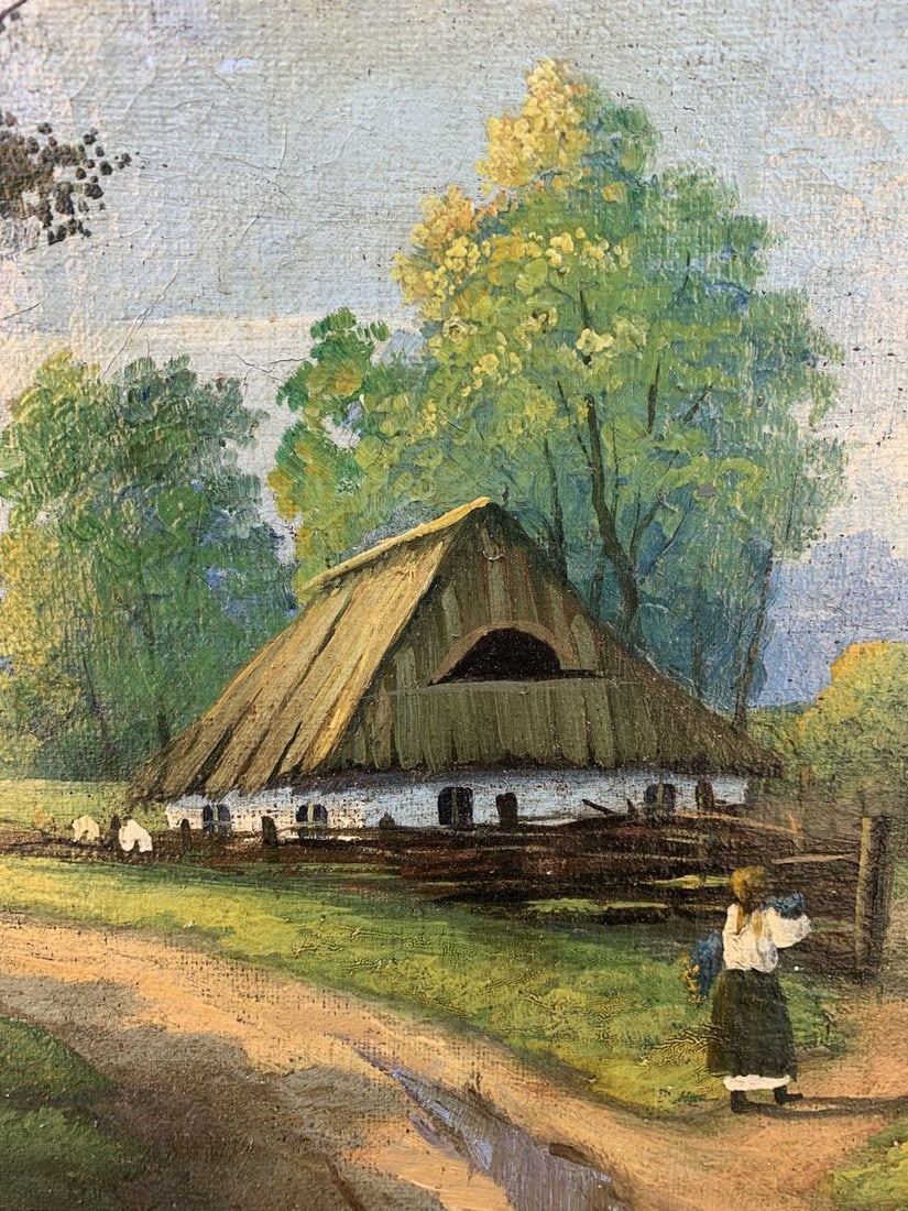 Oil painting Rural routine - 5