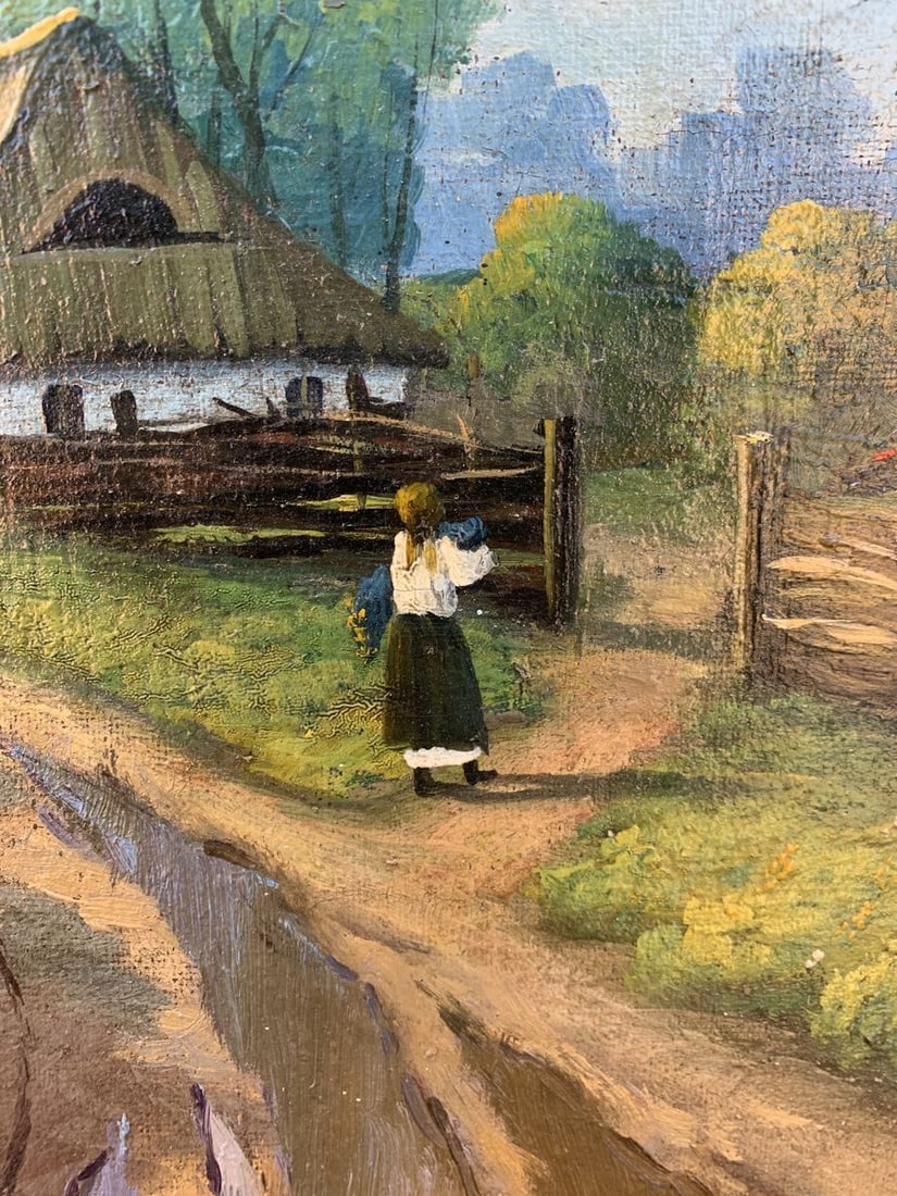 Oil painting Rural routine - 6