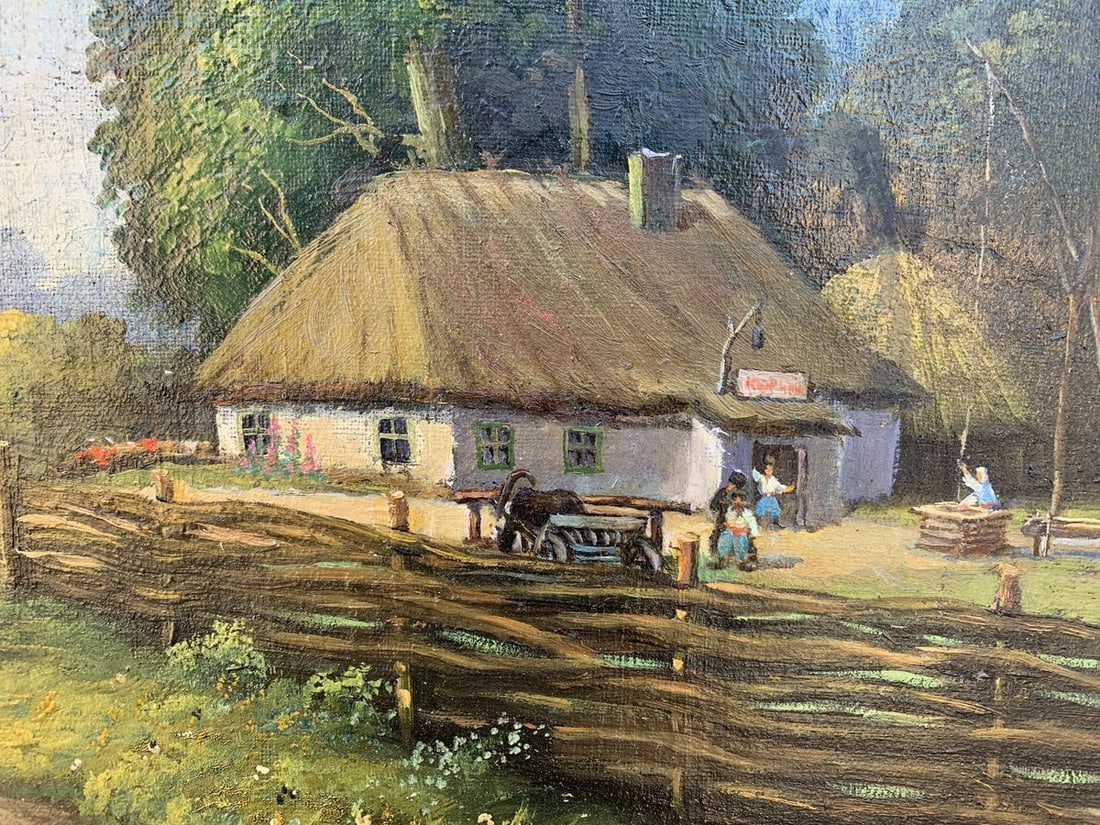 Oil painting Rural routine - 7
