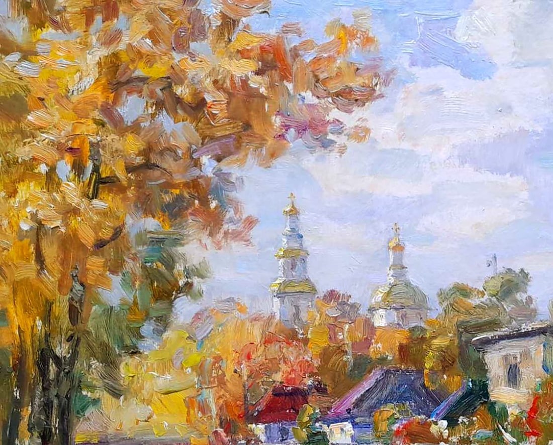 Oil painting City life Kovalenko Ivan Mikhailovich - 2