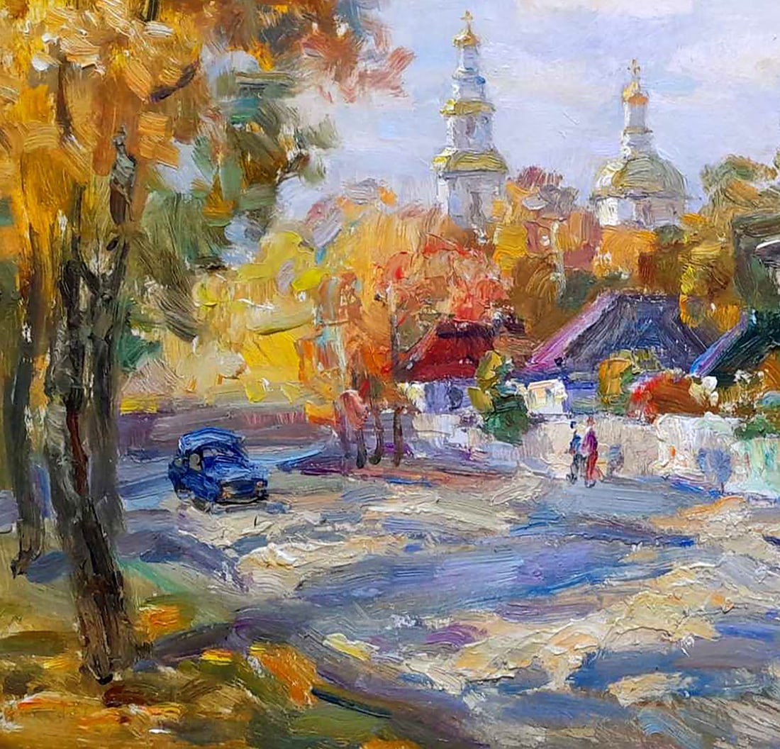 Oil painting City life Kovalenko Ivan Mikhailovich - 4
