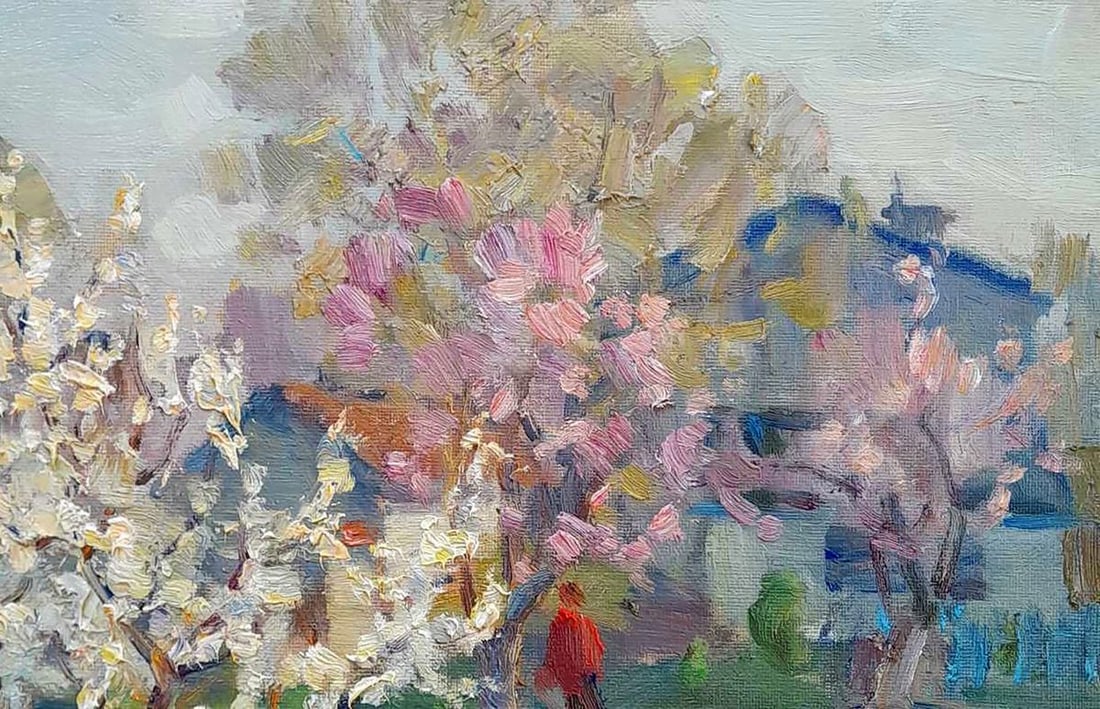 Oil painting Well in the yard Kovalenko Ivan Mikhailovich - 3