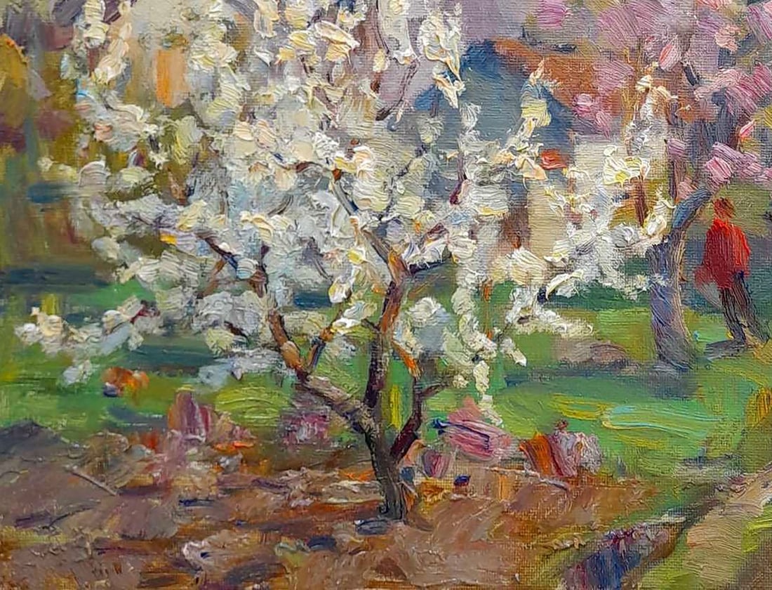 Oil painting Well in the yard Kovalenko Ivan Mikhailovich - 4