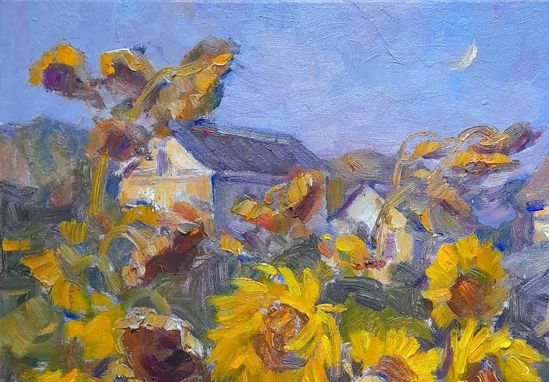 Oi painting Village life Kovalenko Ivan Mikhailovich - 2