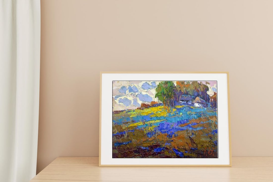 Oil painting Edge of the village Kalenyuk Oksana - 2