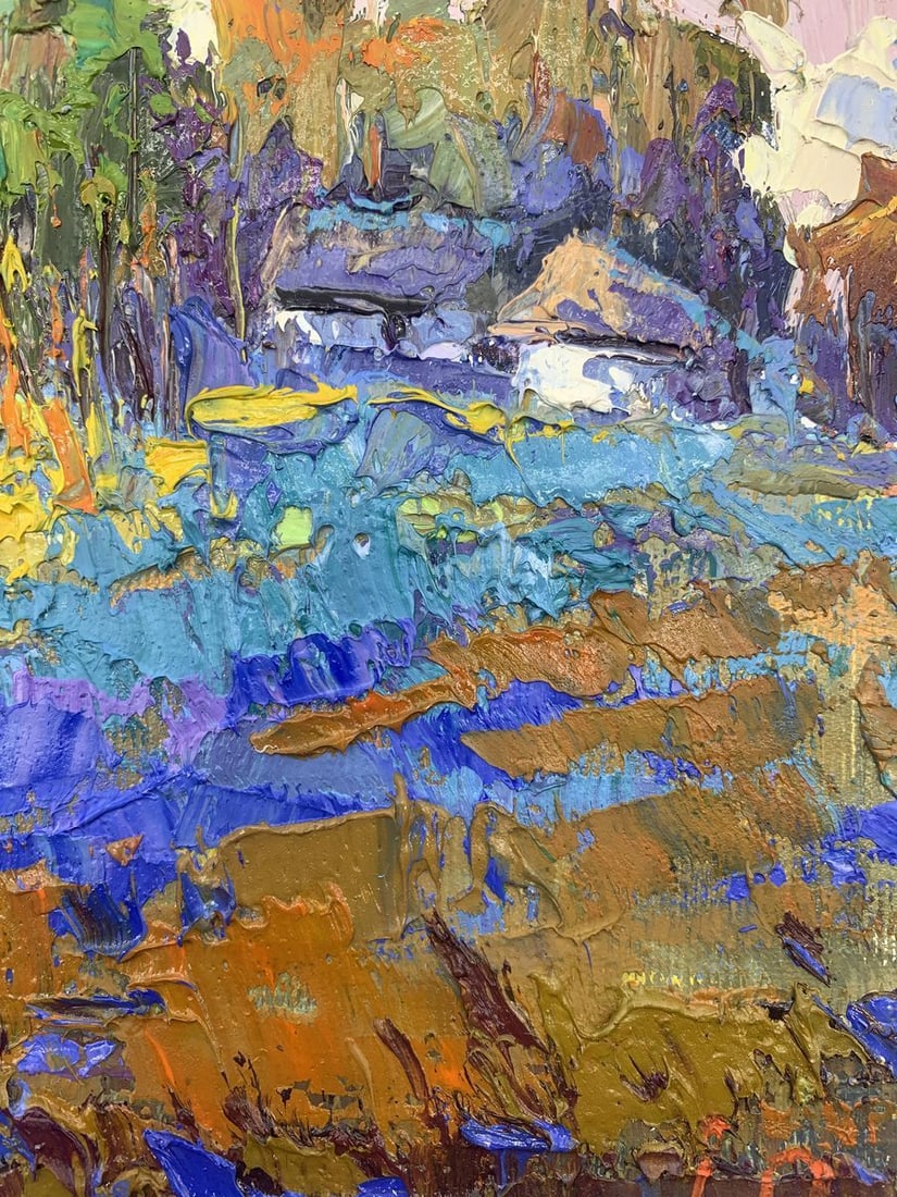 Oil painting Edge of the village Kalenyuk Oksana - 8