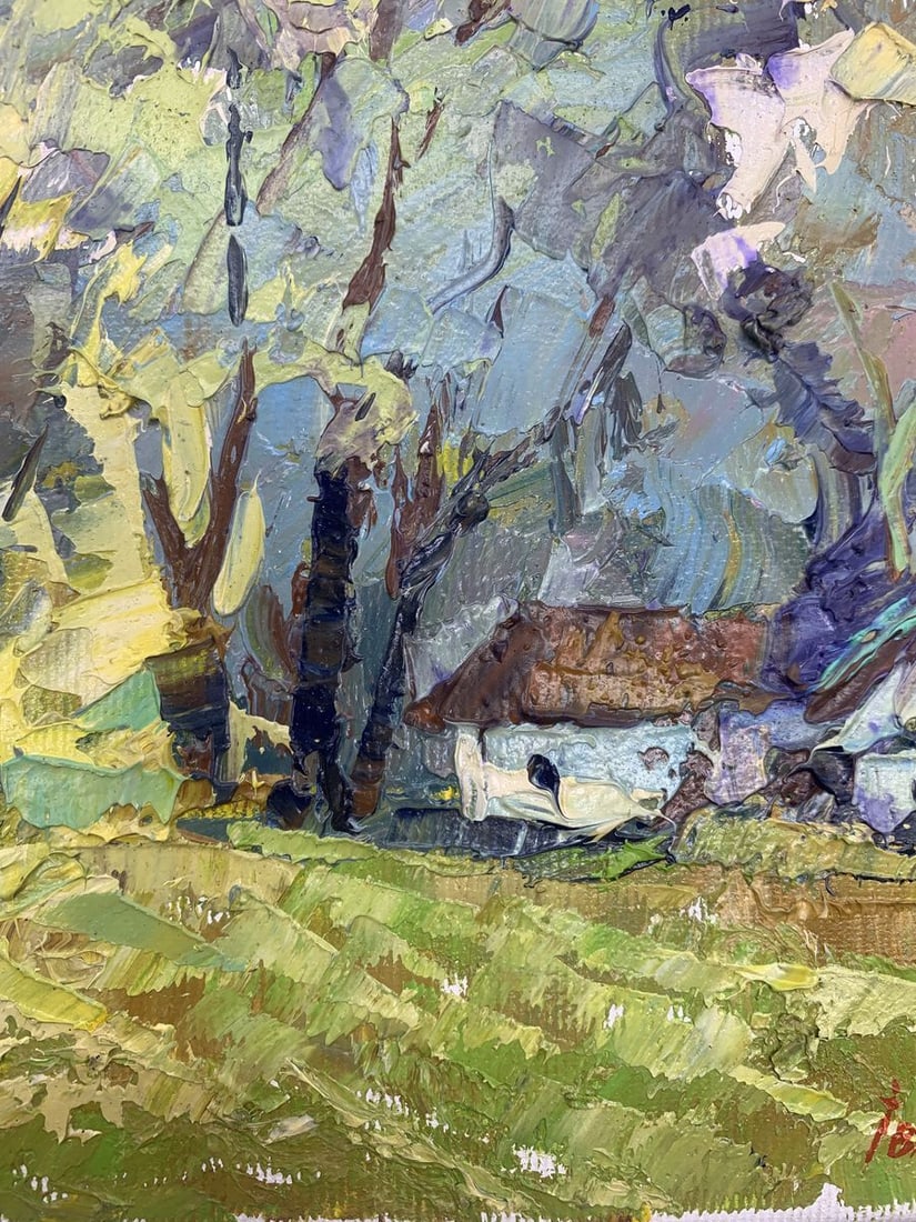 Oil painting Edge of the village Kalenyuk Alex - 7