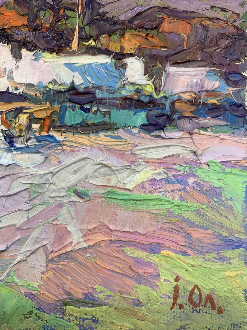Oil painting On the edge of the village Kalenyuk Alex - 10