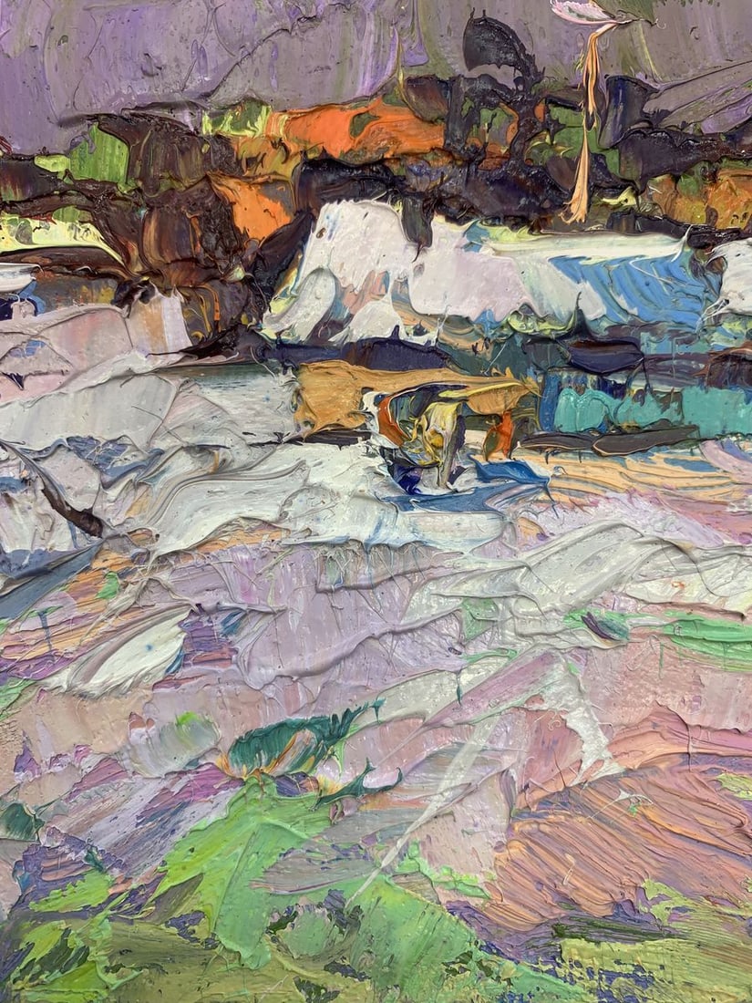 Oil painting On the edge of the village Kalenyuk Alex - 6