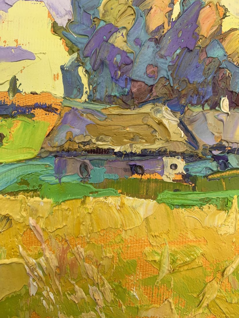 Oil painting Edge of the village Kalenyuk Oksana - 7