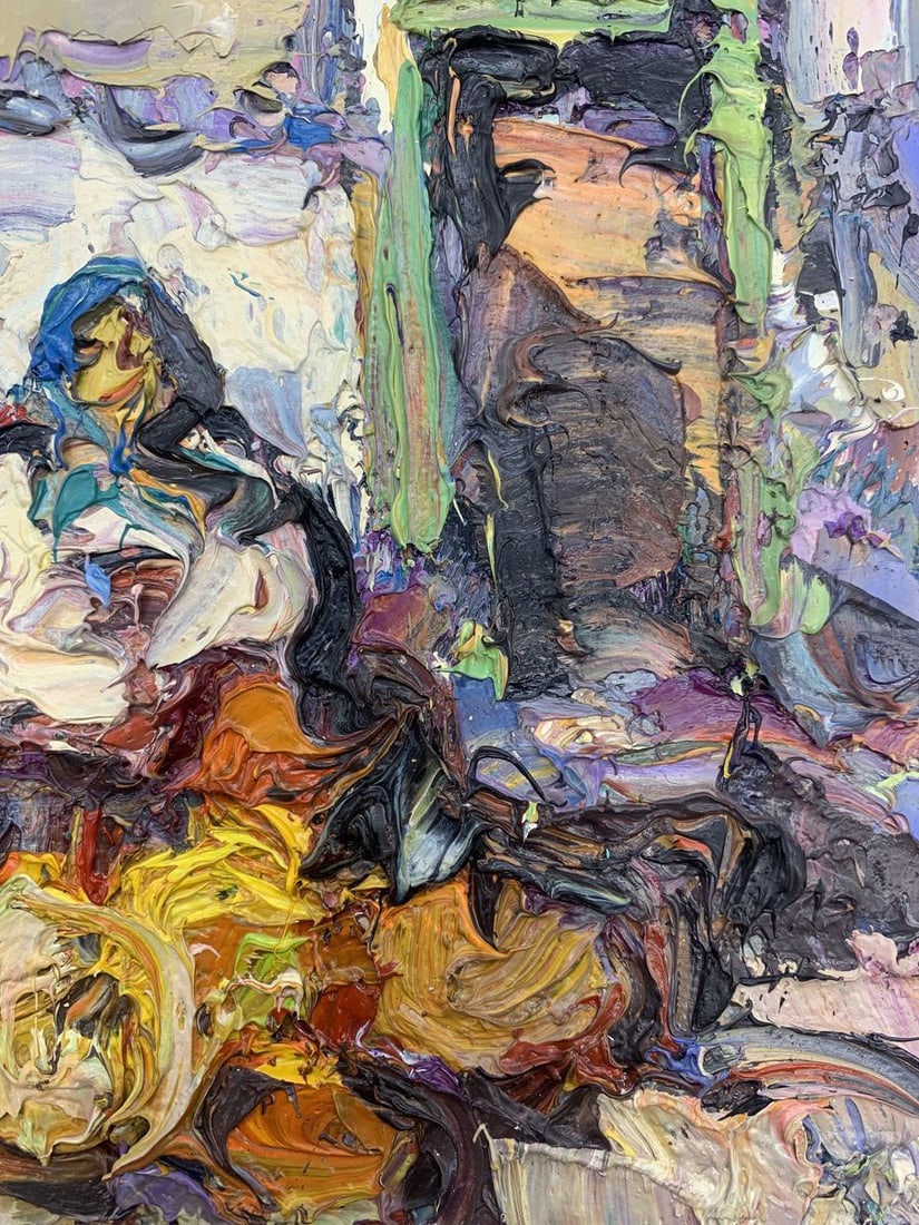 Oil painting Near the threshold Kalenyuk Oksana - 11