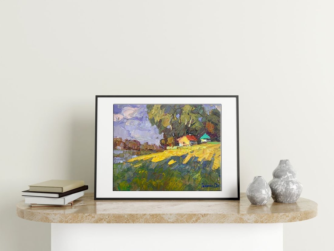 Oil painting Edge of the village Kalenyuk Alex - 3