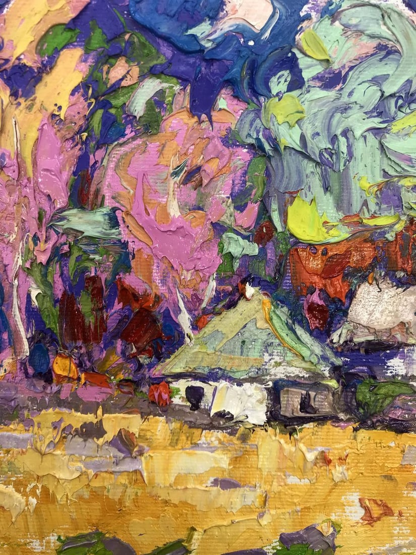 Oil painting Village edge Alex Kalenyuk - 6