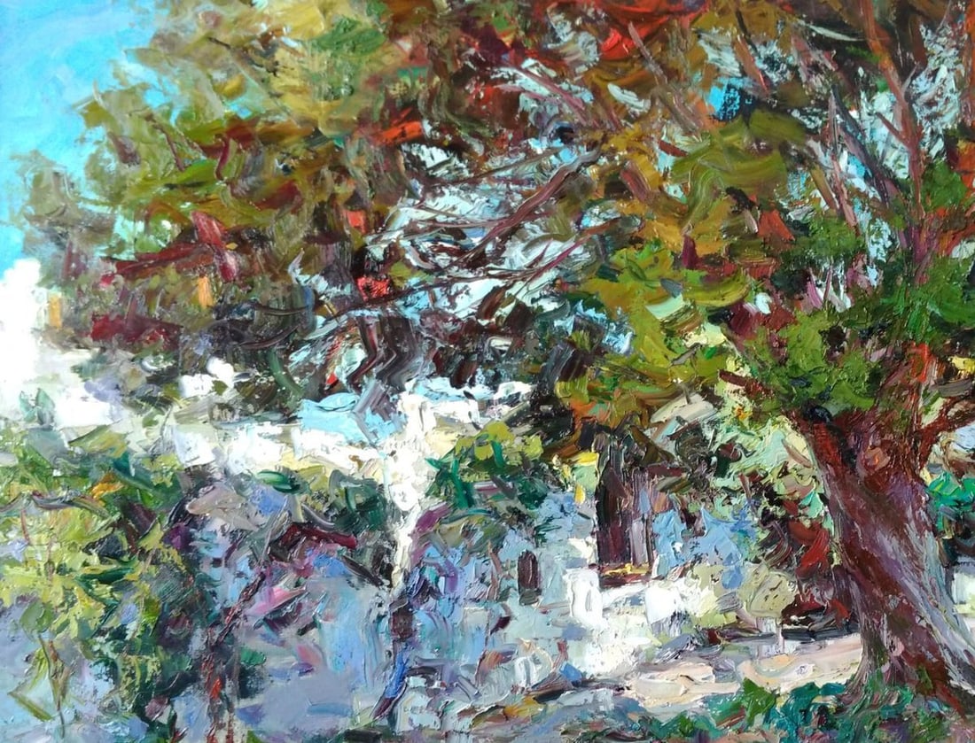 Oil painting Street of the old fortress Alexander Nikolaevich Cherednichenko - 2