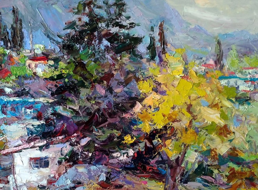 Oil painting Foros Street Alexander Nikolaevich Cherednichenko - 4