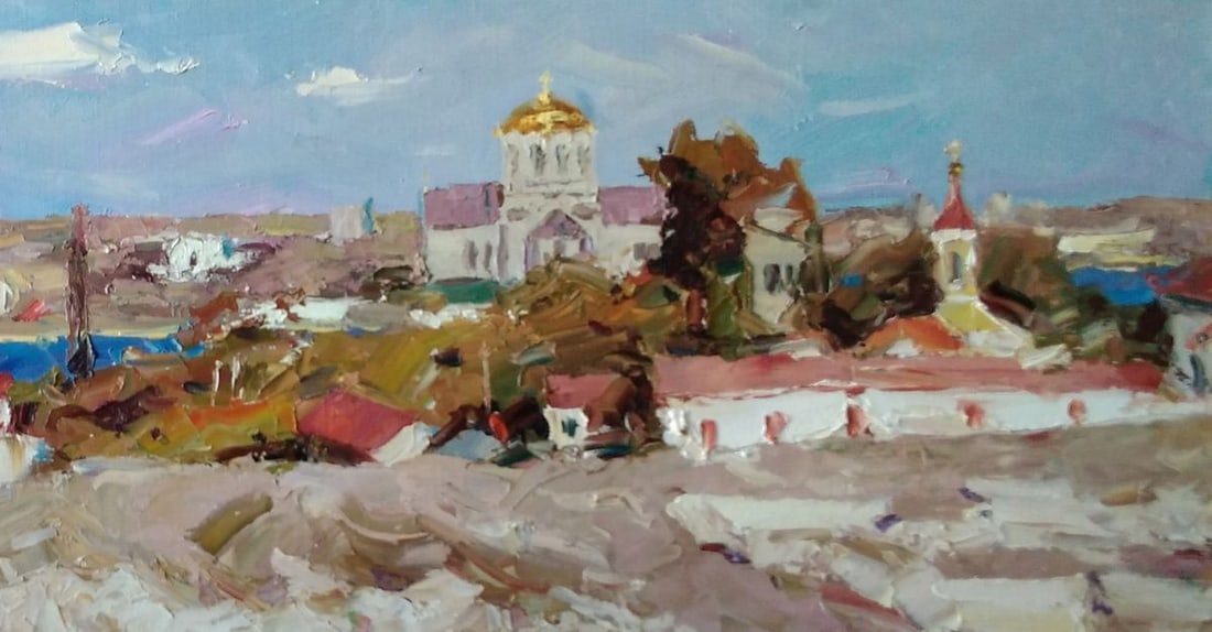 Oil painting Monastery Alexander Nikolaevich Cherednichenko - 6