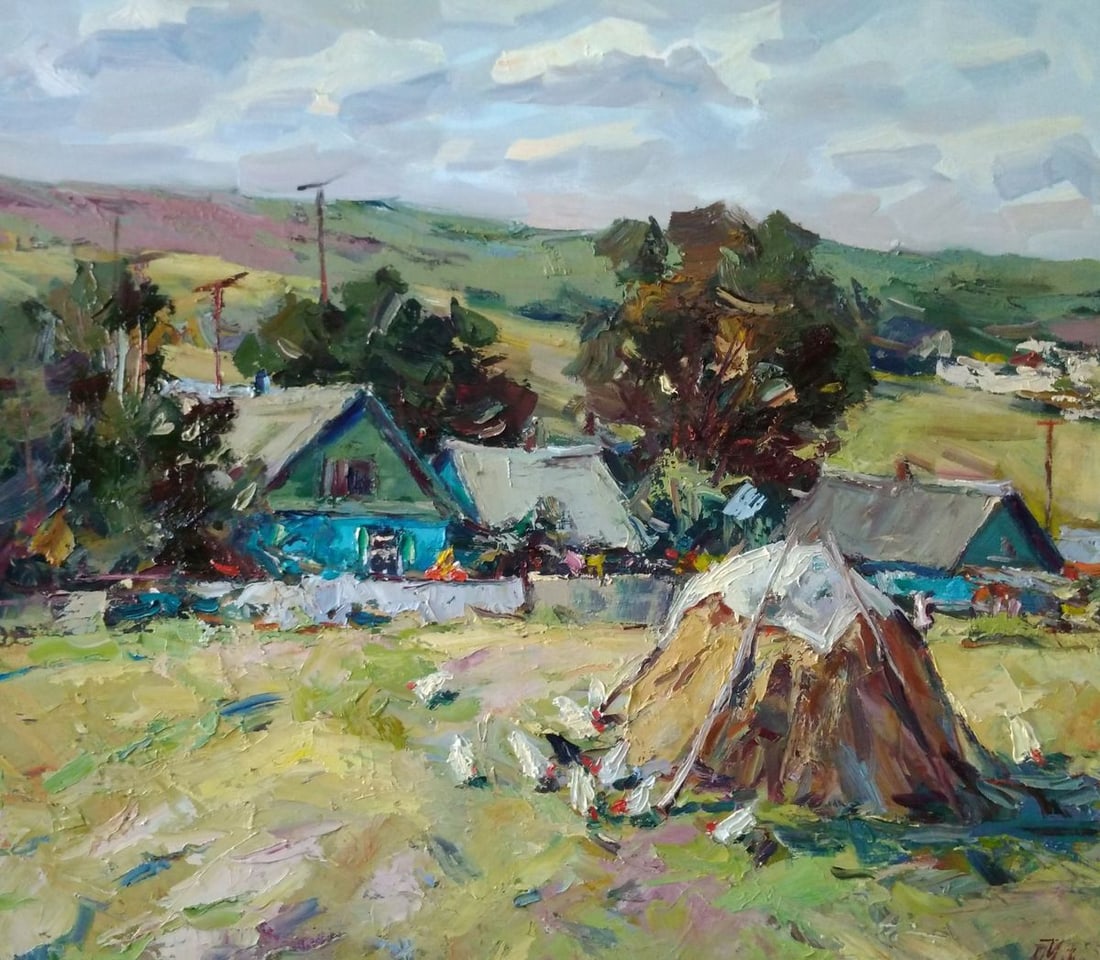 Oil painting Repin's house Alexander Nikolaevich Cherednichenko: Title: Oil painting Repin's house Alexander Nikolaevich Cherednichenko Description: Cher 73 *** ABOUT THIS PAINTING *** * TITLE: "Repin's house" * ARTISTS: Alexander Nikolaevich Cherednichenko * SIZE:
