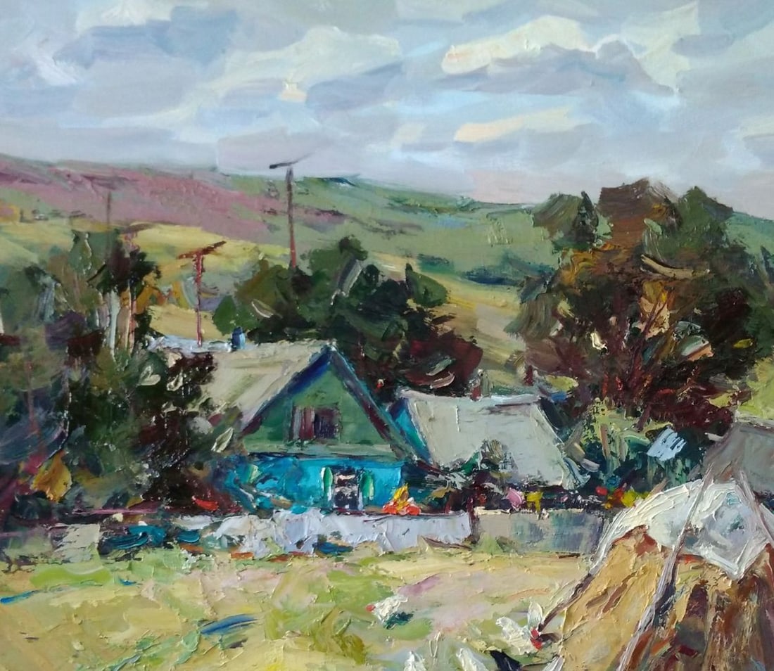 Oil painting Repin's house Alexander Nikolaevich Cherednichenko - 5