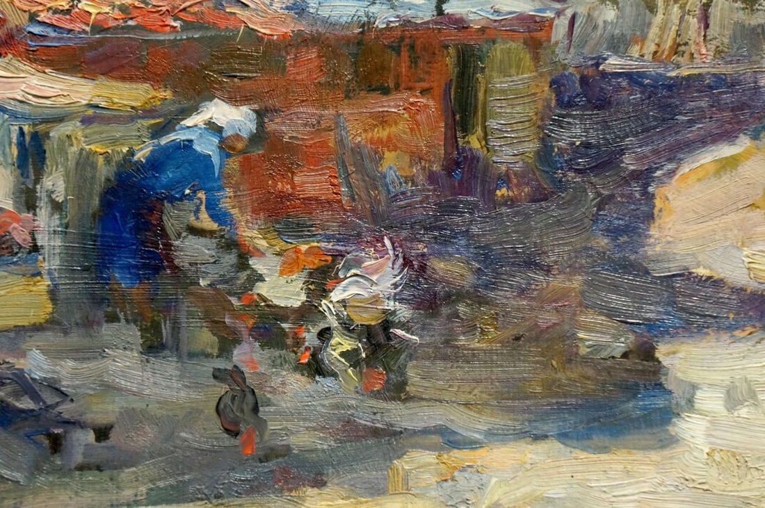 Oil painting Outside - 6