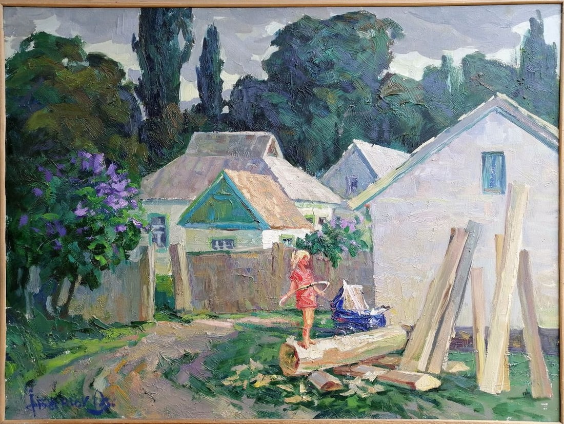 Oil painting Holidays in Gogolev Kalenyuk Alex: Title: Oil painting Holidays in Gogolev Kalenyuk Alex Description: Kalen 27 *** ABOUT THIS PAINTING *** * TITLE: "Holidays in Gogolev" * ARTISTS: Kalenyuk Alex * SIZE: 60x80 cm/'23.62x31.49 inches' *