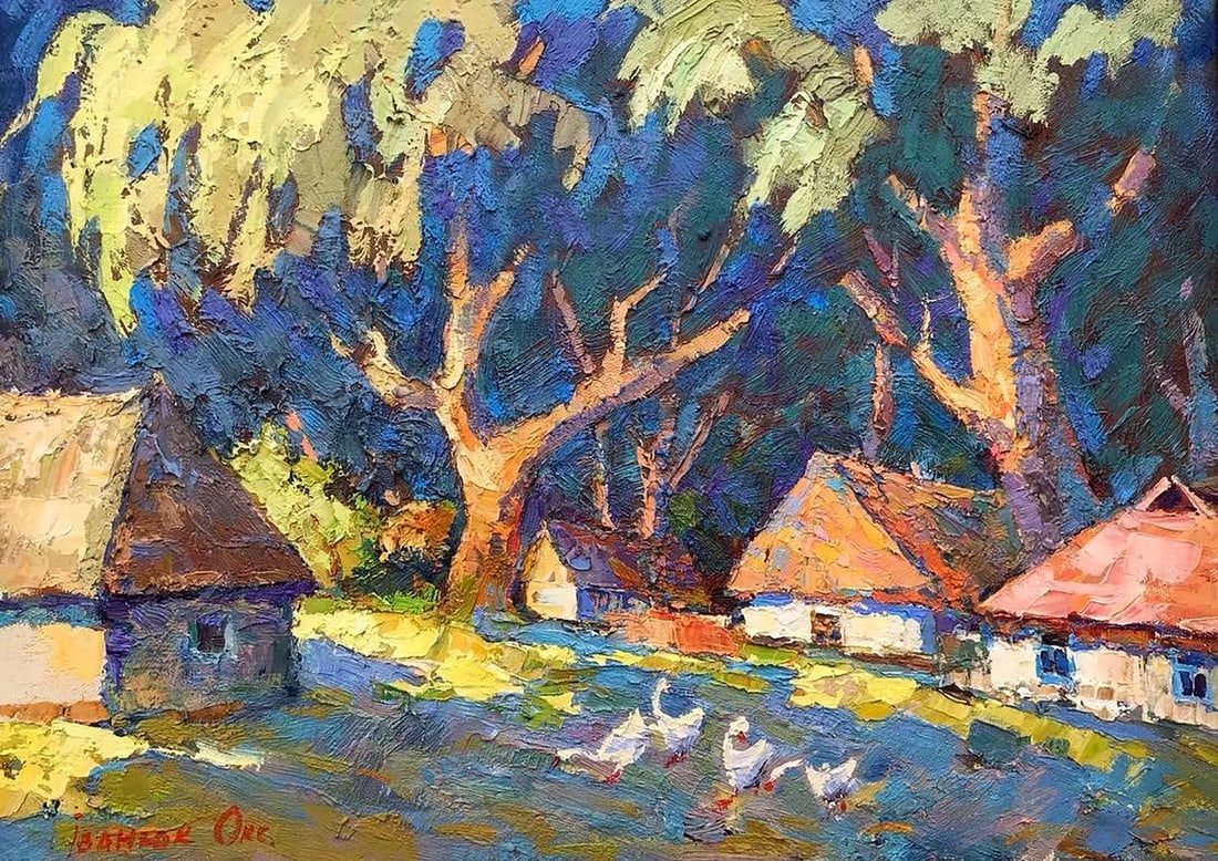 Oil painting Evening sunbeam Kalenyuk Oksana (1 of 5)