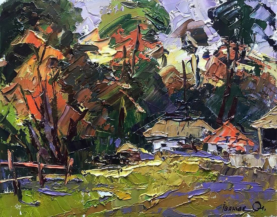 Oil painting The sun goes down Kalenyuk Alex: Title: Oil painting The sun goes down Kalenyuk Alex Description: Kalen 537 *** ABOUT THIS PAINTING *** * TITLE: "The sun goes down" * ARTISTS: Kalenyuk Alex * SIZE: 20x25 cm/'7.87x9.84 inches' *