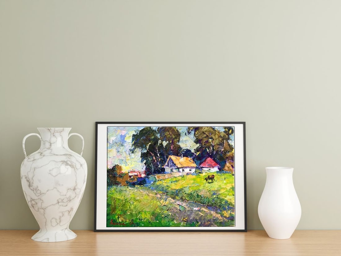 Oil painting Edge of the village Kalenyuk Alex - 3
