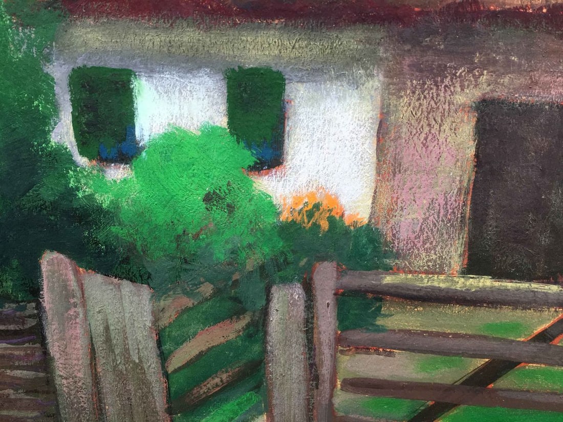 Gouache painting old houses Ivan Kirillovich Zyupka - 6