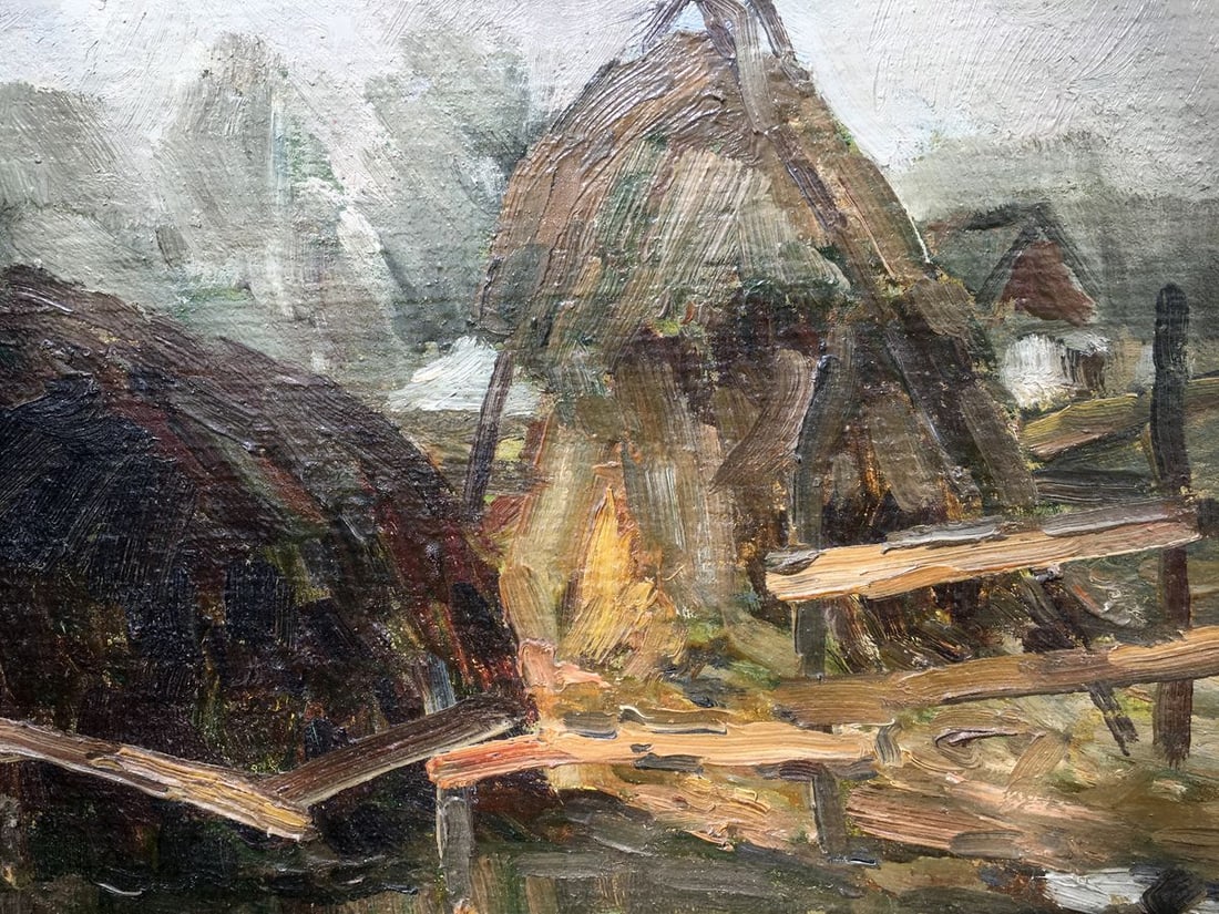 Oil painting Haystacks Bredyuk Pavel Fedoseevich - 6