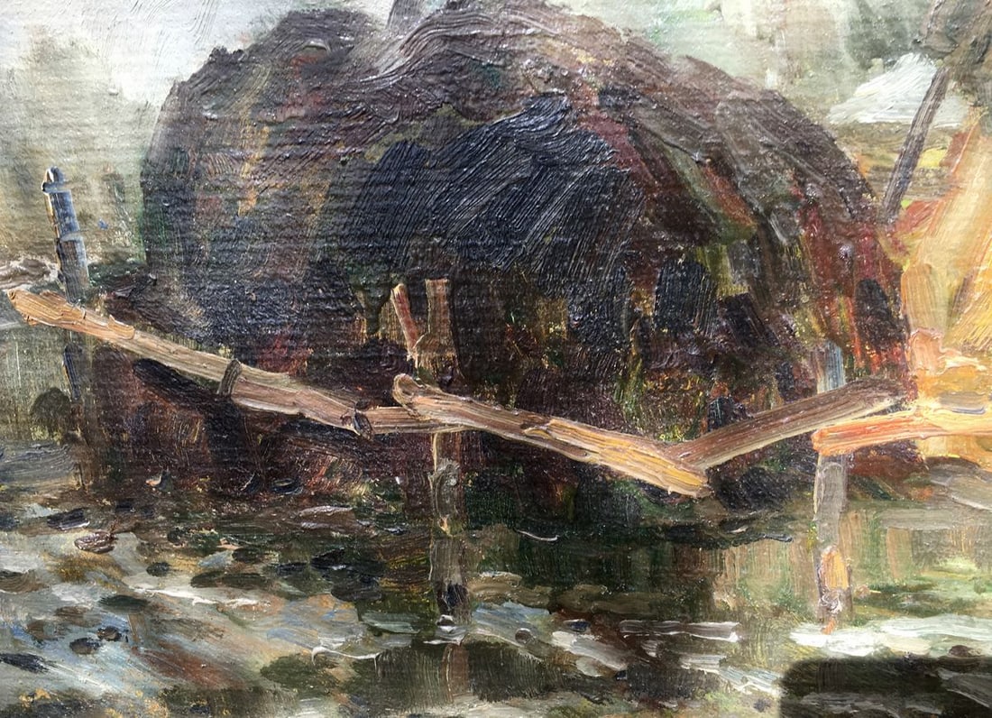 Oil painting Haystacks Bredyuk Pavel Fedoseevich - 8