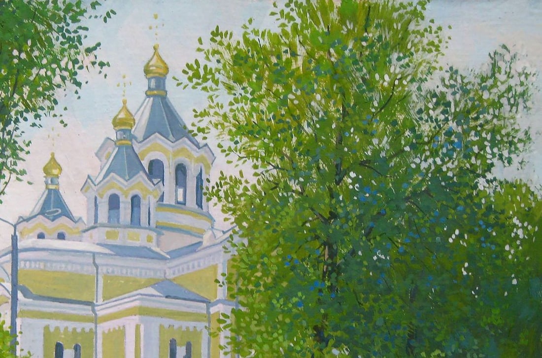 Acrylic painting May morning Kalebets Valery - 3