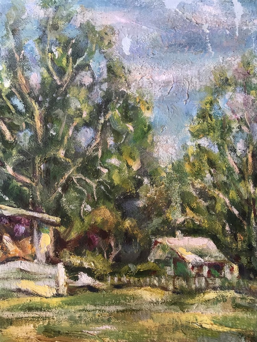 Oil painting The village of Kurgan Shapoval Ivan Leontyevich - 10