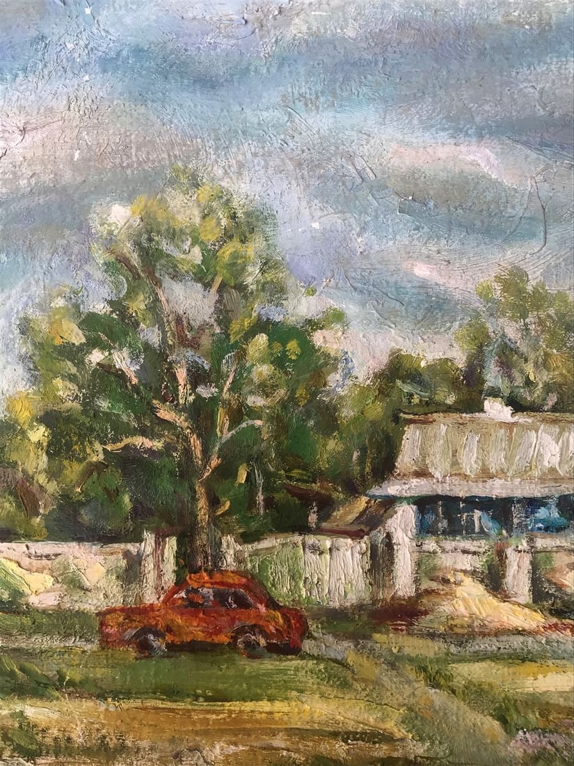 Oil painting The village of Kurgan Shapoval Ivan Leontyevich - 6