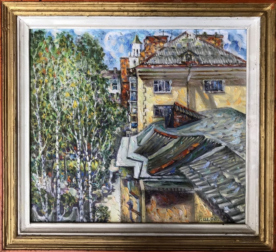 Oil painting View from the balcony Shapoval Ivan Leontyevich (1 of 12)