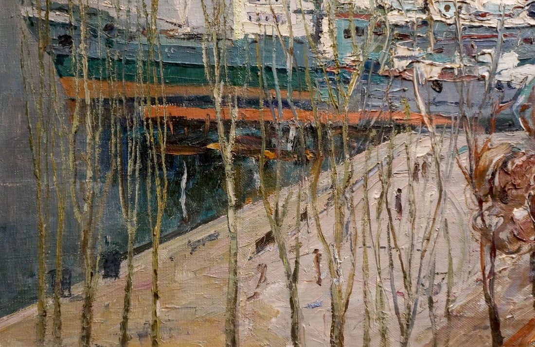 Oil painting In the bay Moskalenko Anatoly Mikhailovich - 2